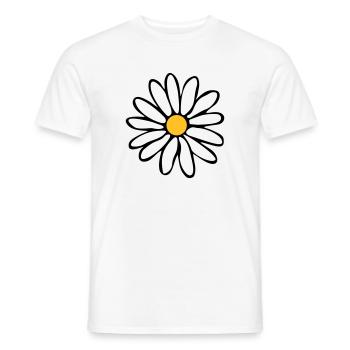Margeriten - Männer T-Shirt - Weiß - Vorne - AI Model Male 178 dark (178cm)