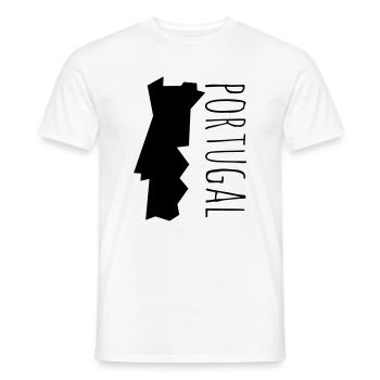 portugal - Men's T-Shirt - white - Front - AI Model Male 178 dark (178cm)