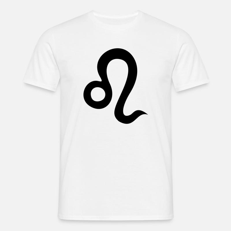 Sternzeichen Löwe - Männer T-Shirt - Weiß