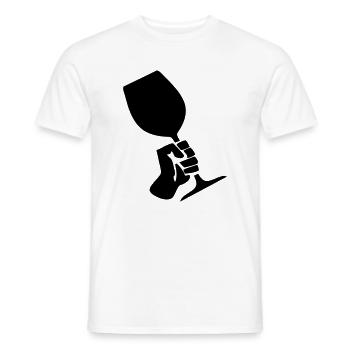 Wine Revolution - Männer T-Shirt - Weiß - Vorne - AI Model Male 178 dark (178cm)