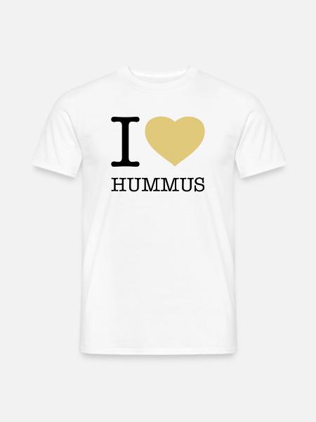 I LOVE HUMMUS - Men's T-Shirt - white
