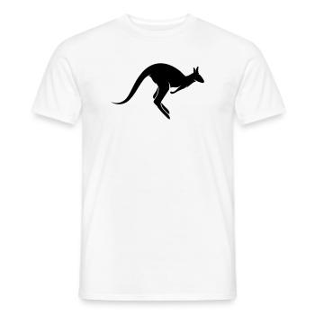 Un kangourou rebondir - T-shirt homme - blanc - Devant - AI Model Male 178 dark (178cm)