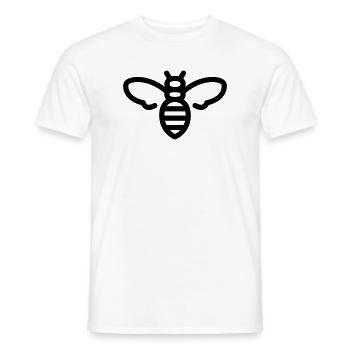 Biene - Männer T-Shirt - Weiß - Vorne - AI Model Male 178 dark (178cm)