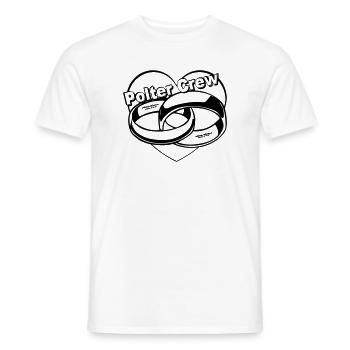 Junggesellenabschied , JGA , Polter Crew (25) - Männer T-Shirt - Weiß - Vorne - AI Model Male 178 dark (178cm)