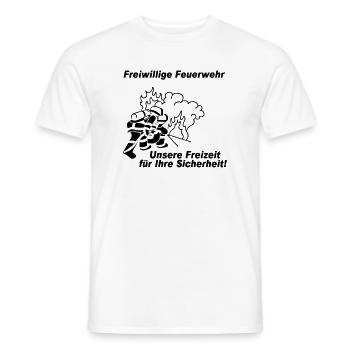 Freiwillige Feuerwehr , Freizeit für Ihre S (25) - Männer T-Shirt - Weiß - Vorne - AI Model Male 178 dark (178cm)