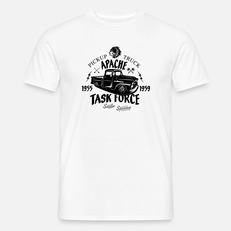 Apache Pick up Truck - Männer T-Shirt - Weiß