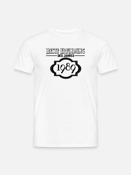 Beste Erfindung des Jahres 1989 Geschenk - Männer T-Shirt - Weiß