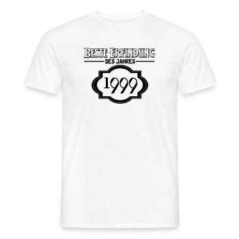Beste Erfindung des Jahres 1999 Geschenk - Männer T-Shirt - Weiß - Vorne - AI Model Male 178 dark (178cm)