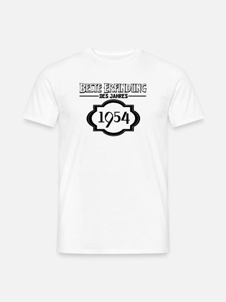 Beste Erfindung des Jahres 1954 Geschenk - Männer T-Shirt - Weiß