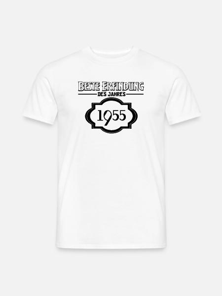 Beste Erfindung des Jahres 1955 Geschenk - Männer T-Shirt - Weiß
