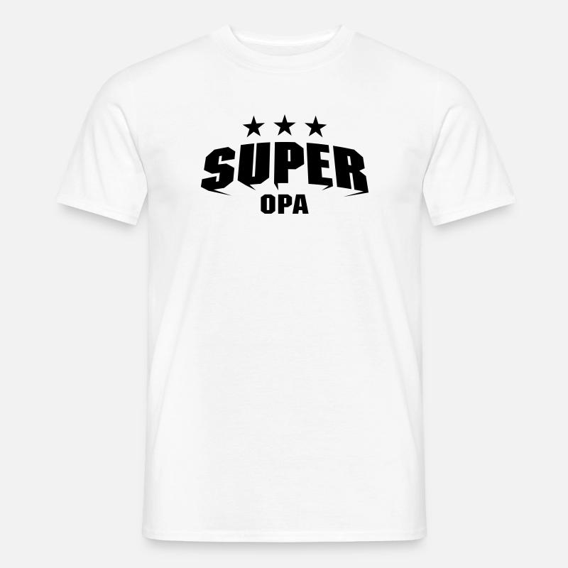 Super Opa - Männer T-Shirt - Weiß
