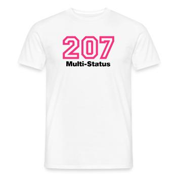 Error 207 Multi-Status - Männer T-Shirt - Weiß - Vorne - AI Model Male 178 dark (178cm)