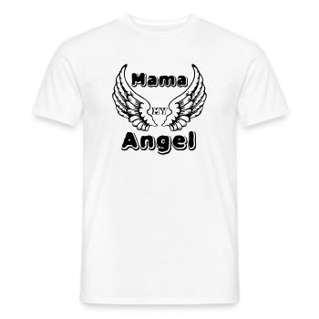 Mama Angel - Men's T-Shirt - white - Front - AI Model Male 178 dark (178cm)
