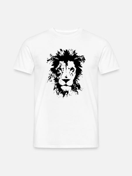 LÖWE - Männer T-Shirt - Weiß
