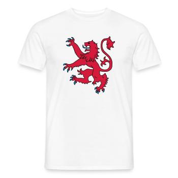 Scottish Lion - Men's T-Shirt - white - Front - AI Model Male 178 dark (178cm)