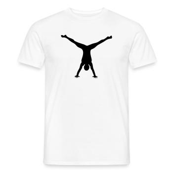 Garçon Gymnastique - T-shirt homme - blanc - Devant - AI Model Male 178 dark (178cm)