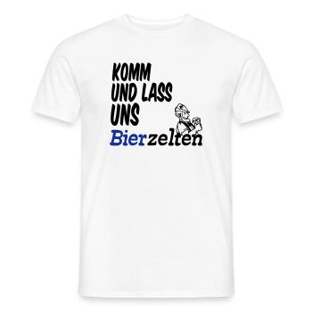 Bierzelt,Bier,Sprüche,Geschenk - Männer T-Shirt - Weiß - Vorne - AI Model Male 178 dark (178cm)