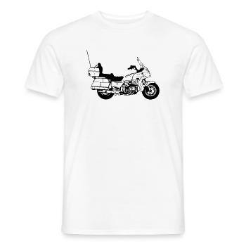 Motorrad , Goldwing , Chopper Kult (25) - Männer T-Shirt - Weiß - Vorne - AI Model Male 178 dark (178cm)