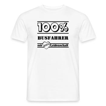 Busfahrer Bus Omnibus Kraftfahrer Schulbus (25) - Männer T-Shirt - Weiß - Vorne - AI Model Male 178 dark (178cm)