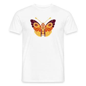 Schmetterling (d) - Männer T-Shirt - Weiß - Vorne - AI Model Male 178 dark (178cm)