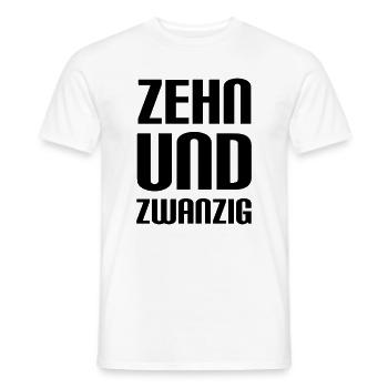 zehnundzwanzig = 30 Jahre Geburtstag - Männer T-Shirt - Weiß - Vorne - AI Model Male 178 dark (178cm)