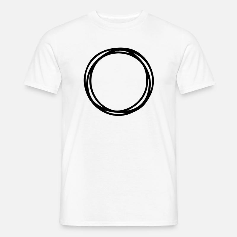 Kreise und Kreise - Männer T-Shirt - Weiß