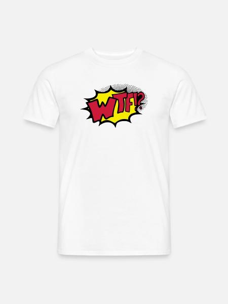 WTF - Männer T-Shirt - Weiß