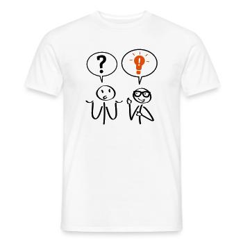 Problemlöser - Männer T-Shirt - Weiß - Vorne - AI Model Male 178 dark (178cm)