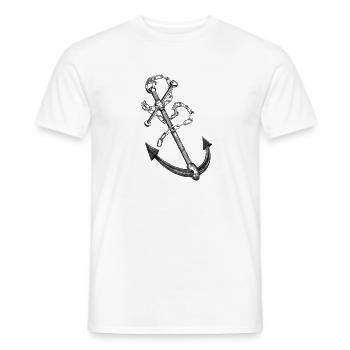 Anchor - Men's T-Shirt - white - Front - AI Model Male 178 dark (178cm)