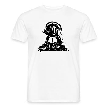 the Mole as a DJ - Men's T-Shirt - white - Front - AI Model Male 178 dark (178cm)