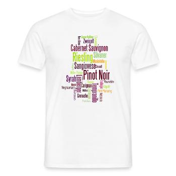 Rebsorten Mixed - Männer T-Shirt - Weiß - Vorne - AI Model Male 178 dark (178cm)