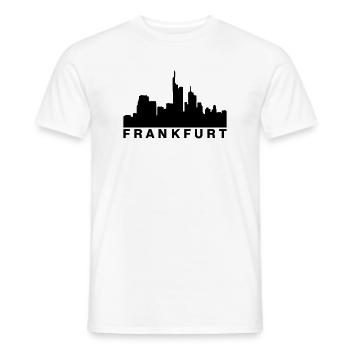 Frankfurter Skyline Frankfurt - Männer T-Shirt - Weiß - Vorne - AI Model Male 178 dark (178cm)