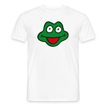 frog - Men's T-Shirt - white - Front - AI Model Male 178 dark (178cm)
