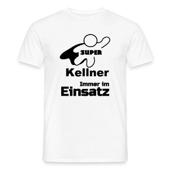 Super Kellner Geschenk - Männer T-Shirt - Weiß - Vorne - AI Model Male 178 dark (178cm)