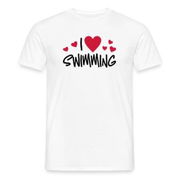 nage - T-shirt homme - blanc - Devant - AI Model Male 178 dark (178cm)