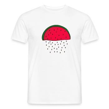Wassermelone - Männer T-Shirt - Weiß - Vorne - AI Model Male 178 dark (178cm)