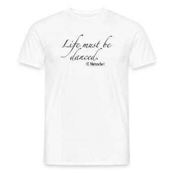 Danse - T-shirt homme - blanc - Devant - AI Model Male 178 dark (178cm)
