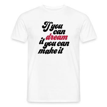 motivation - Men's T-Shirt - white - Front - AI Model Male 178 dark (178cm)