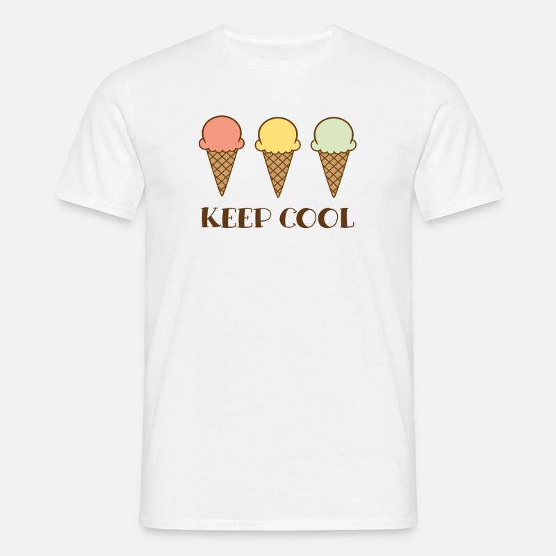 Keep cool - Männer T-Shirt - Weiß