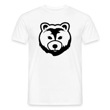 Bär, Bärenkopf, Tierzeichen - Männer T-Shirt - Weiß - Vorne - AI Model Male 178 dark (178cm)