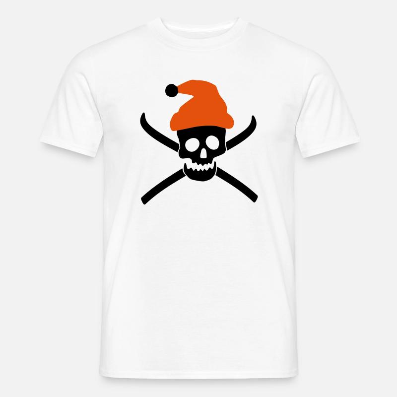 Ski - Männer T-Shirt - Weiß