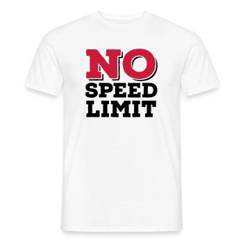 6061912 121780076 speed2 - Männer T-Shirt - Weiß - Vorne - AI Model Male 178 dark (178cm)