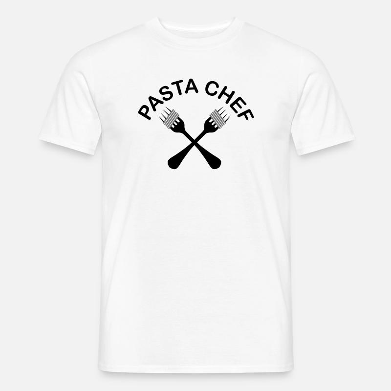 Pasta - Männer T-Shirt - Weiß