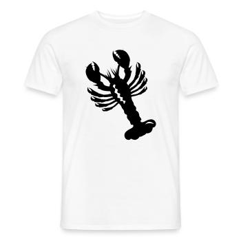 a lobster - Men's T-Shirt - white - Front - AI Model Male 178 dark (178cm)