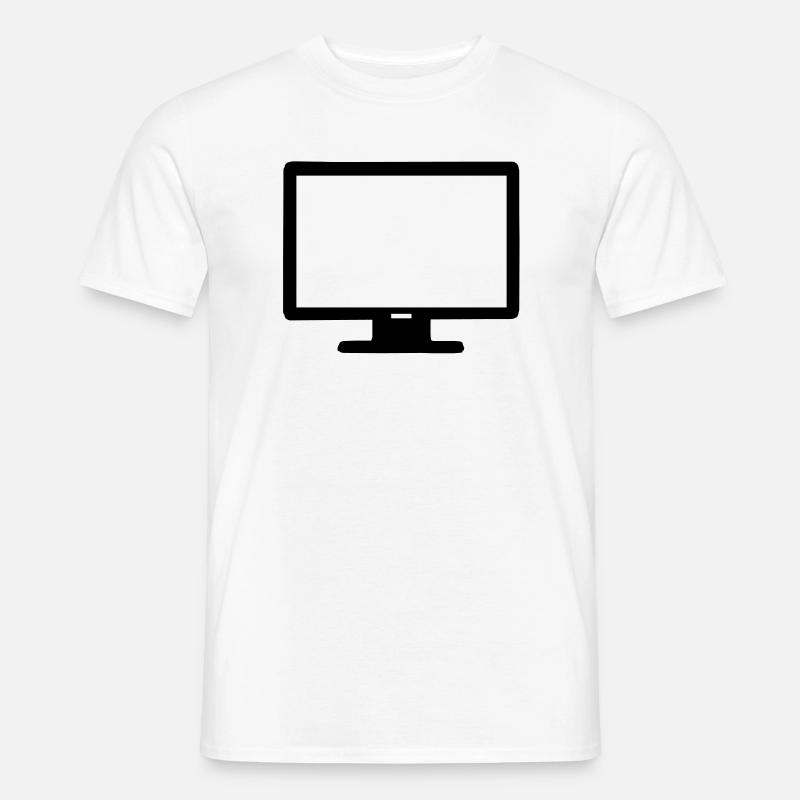 Computer Bildschirm - Männer T-Shirt - Weiß