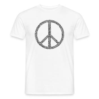 Paix Symbole de la paix - T-shirt homme - blanc - Devant - AI Model Male 178 dark (178cm)