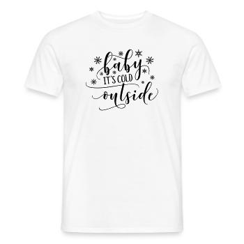 Bébé il fait froid dehors - T-shirt homme - blanc - Devant - AI Model Male 178 dark (178cm)