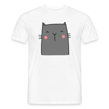 Cat Kitten Hangover I Cadeau pour des amis de chat - T-shirt homme - blanc - Devant - AI Model Male 178 dark (178cm)