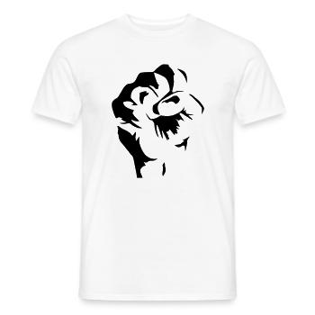 Faust - Männer T-Shirt - Weiß - Vorne - AI Model Male 178 dark (178cm)