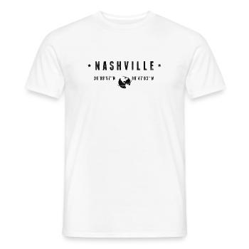 Nashville - Männer T-Shirt - Weiß - Vorne - AI Model Male 178 dark (178cm)